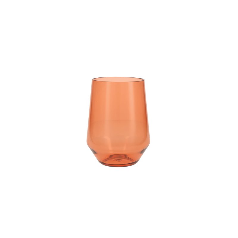 Fortessa Sole Outdoor Shatter Resistant BPA Free Premium Copolyester Plastic Drinkware 6 Pack, Sage Green, Stemless Wine Glass