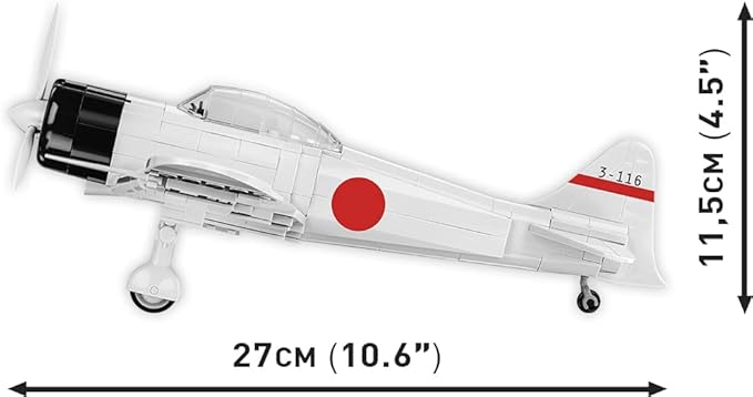 COBI Historical Collection World War II Mitsubishi A6M2 Zero-SEN Plane