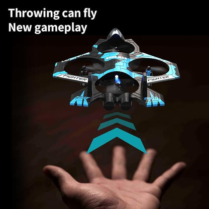 Beginner Drones for Kids 8-12 2026 Remote Control Airplanes RC Planes for Kid RC Airplane Fighter Jet with Light 360° Flip Fighter Jet Toys Stunt Roll Airplane Toy Gifts for Kids Boys