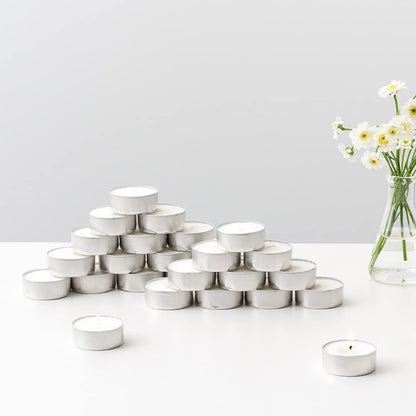 COCODOR Scented Tealight Candles/Winter Jasmine / 25 Pack / 4-5 Hour Extended Burn Time/Made in Italy, Cotton Wick, Scented Home Deco, Fragrance, Mother's Day
