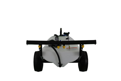 Master Mfg 24-Gallon Deluxe Pull-Behind Trailer Broadcast Sprayer - 7ft Swath, 2.2GPM, 70PSI Max