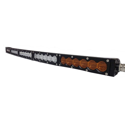 AngelMa 44'' Dual Color Amber/White LED Light Bar Offroad stroboflash 210WOff Road for Car Boat UTV 4WD 4X4 Truck Tractor Raptor Off-Road Bumper Light Wiring Harness 3 Years Warranty