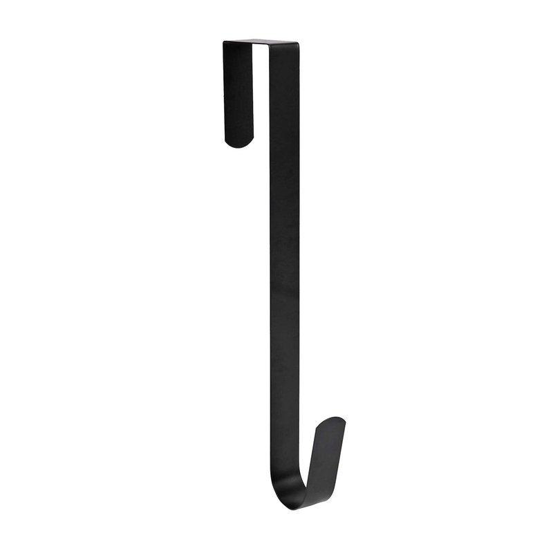Sattiyrch 12" Wreath Hanger for Front Door,Steel Over The Door Hanger Hook,Wreath Door Hanger (Silver,4)