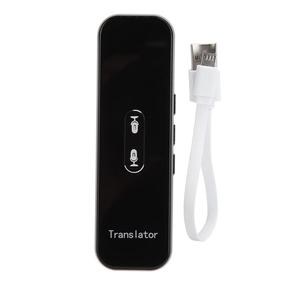 LOCADENCE Language Translator Device, Portable Instant Translator, Translator Intelligent Voice Bt Translator for Travel Business Learning (Black Gray)