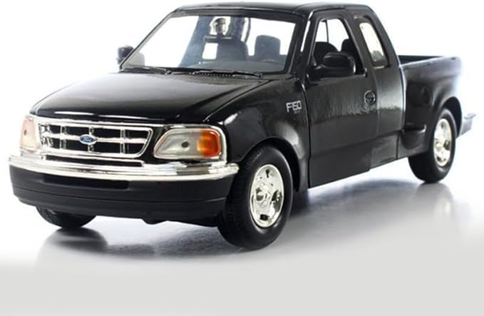 2001 F-150 XLT Flareside Supercab Pickup Truck Black 1/24 Diecast Car Model by Motormax 73284bk