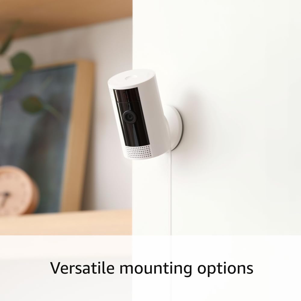 Ring Indoor Cam — Home or business security in 1080p HD video, White