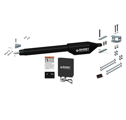Ghost Controls Automatic Gate Opener Kit for Column Mounted and Decorative Driveway Swing Gates with Gate Opener Remote - Solar Capable - Manor Series - Model HDP1