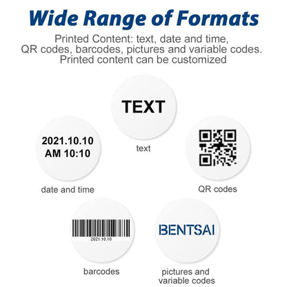 BENTSAI B85 Wide Format Handheld Inkjet Printer Industrial Inkjet Printer with 4 Inches Print Height for Large Format Batch Coding Variable Data Printing on Any Surfaces