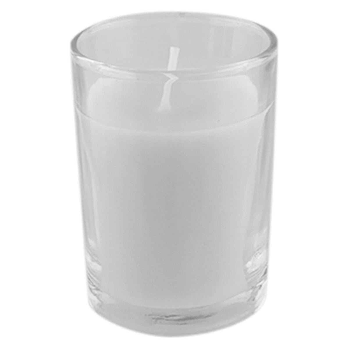 Mega Candles 12 pcs Unscented Glass White Container Candle, Votive Candles 12 Hour Burn Time 2 Inch x 2.5 Inch, Home Décor, Wedding Receptions, Occasions, Events, Festivities, Meditations, Prayers