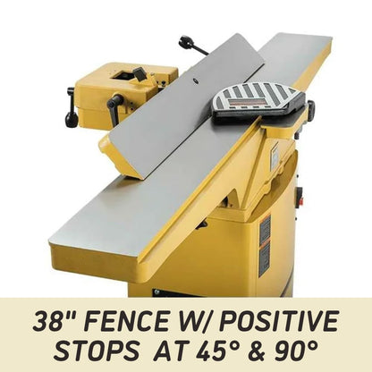 Powermatic 6-Inch Jointer, Helical Cutterhead, 1 HP, 115/230V 1Ph (Model 54HH)