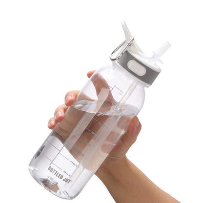 Water Bottle BPA-Free 32oz Water Bottles with Straw Lid Leakproof Tritan Water Jugs Dishwasher Safe Drinking for Home Fitness Outdoor Hiking Workouts