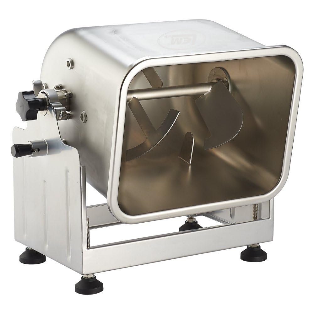 LEM Products BigBite Tilt Meat Mixer, 25 lb Stainless Steel Meat Mixer for Ground Beef, Sausage Making, Kitchen Meal Prep, Manual or Grinder-Driven Mixing for Home Use