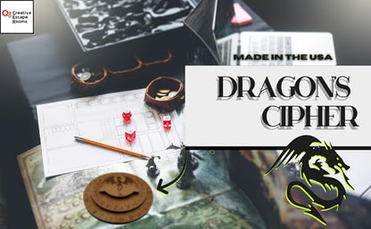 Creative Escape Rooms Dragon Cipher Wheel - Accessory for Table Top Gaming