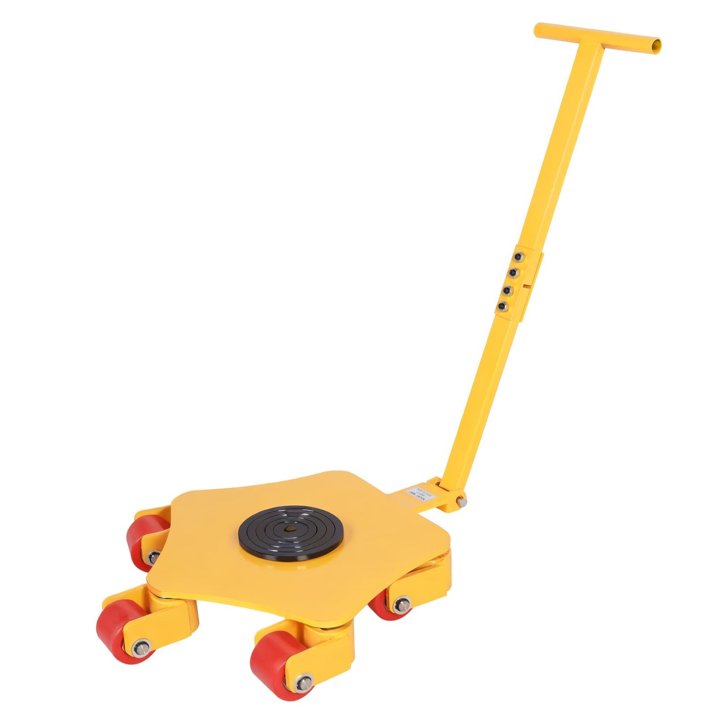 BIG RED Heavy Duty Industrial Equipment Moving Dolly with 5×360° Swivel Rollers - Ideal for Warehouse, Workshop, and Home Use - Non-Slip & Durable Machinery Skate - 5T Capacity