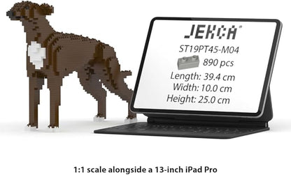 JEKCA Greyhound 01S-M04 | Dog Plastic Building Blocks | Age 14+