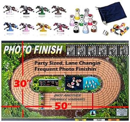 Horse Racing Board Game | Huge Vibrant Playing Surface | Lane Changing and Frequent Photo Finishes