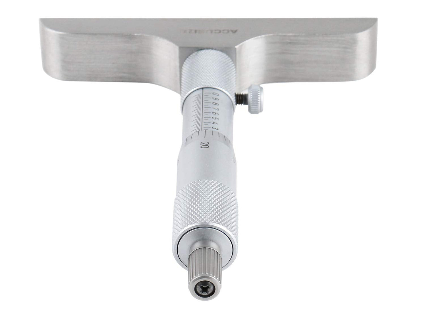 Accusize Industrial Tools 0-6'' by 4'' Base Depth Micrometer, 0.001'' Resolution, 6 Rods, 2025-4201