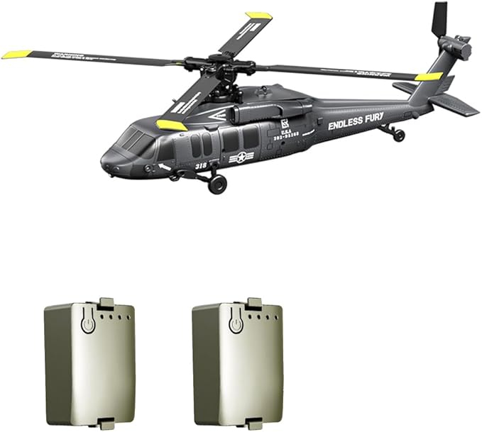 UH-60 2.4G 5CH Flybarless Scale RC Helicopter Model with Barometric Altitude Hold Optical Flow Positioning One-Key Inverted Flight (RTF)