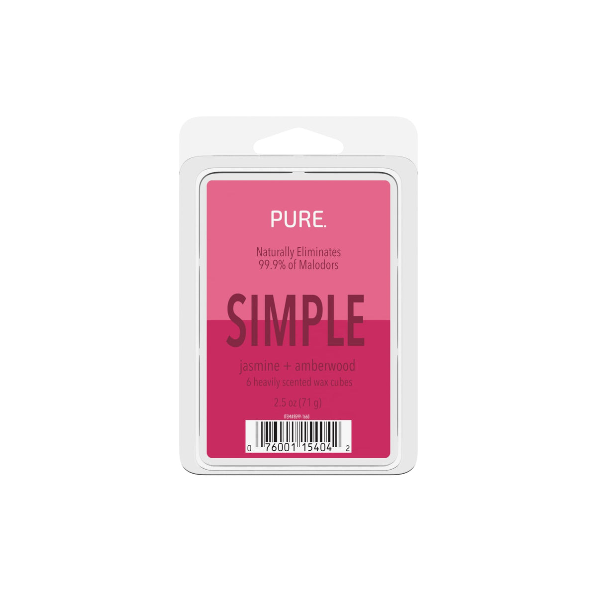 Candle-Lite Pure Wax Melts Jasmine & Amberwood Scent, Odor Eliminating, 3 Pack, Eliminates 99.9% of Odors, 6-Cube 2.5 oz Scented Wax Cubes, Proudly Poured in The USA, Ideal Gift for Home Fragrance
