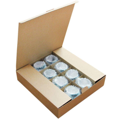 DerBlue 16Pcs Round Mercury Glass Votive Candle Holders for Wedding Centerpieces, Valentines Dinner, Garden Tub and Any Theme Events (Navy Blue)