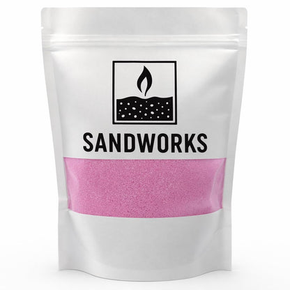 SANDWORKS Sand Wax Candle Making Kit – 5 Wooden Wicks & 15 Cotton Wicks, 500 g Premium Fragrance-Free Sand Wax (Rose Blush (Pink)