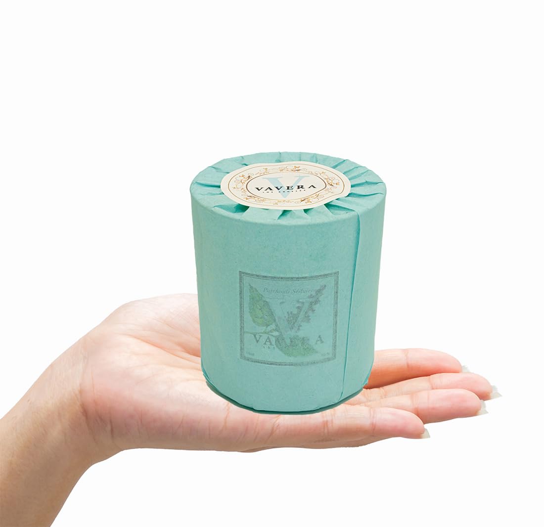VAVERA Green Tea + Lemongrass Wood Wick Candles that Crackle, 11oz Matte White w/lid, an Amazing Spa Like Fragrance. Crossover Scent for Her or Him! Soy, Vegan, Non Toxic. Hand-Crafted in USA.