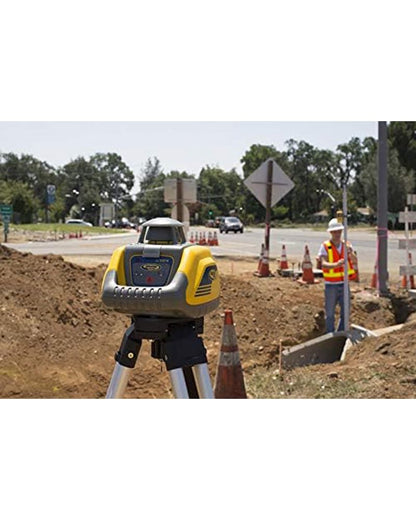 Spectra Precision LL100N-2 Laser Level Kit with HR320 Receiver and Clamp, 15' Grade Rod (Inches), Tripod, and System Case , Yellow
