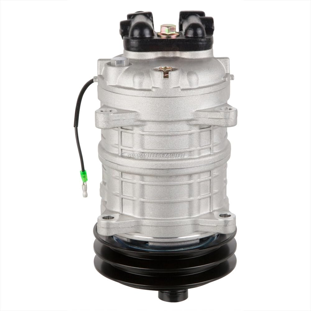AC Compressor & 135mm Double V-Belt A/C Clutch Replaces Diesel Kiki TM-15 HD 488-45011 Tama Seltec Zexel Valeo - BuyAutoParts 60-02285NA NEW