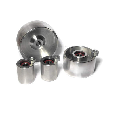 Belt Grinder 2x72 wheel set knife grinder 5" Drive 5/8" bore 4" track 2" Idler (5" 5/8-4" - 2")