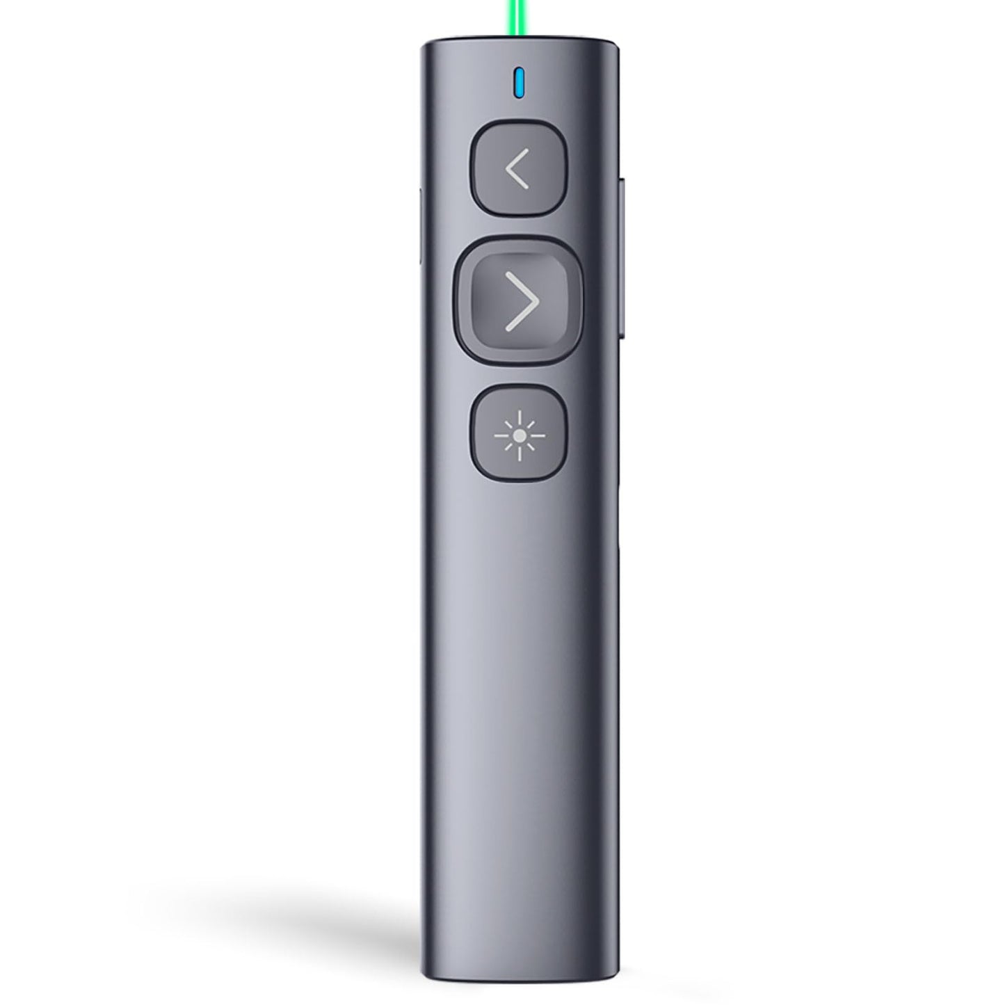 Norwii N95 Bluetooth Presentation Clicker with USB-A Receiver, PowerPoint Clicker for Presentation Remote, Rechargeable Wireless Presenter Pointer, Slide Clicker for PC/Laptop/e-Book(Green, BLE&USB-A)