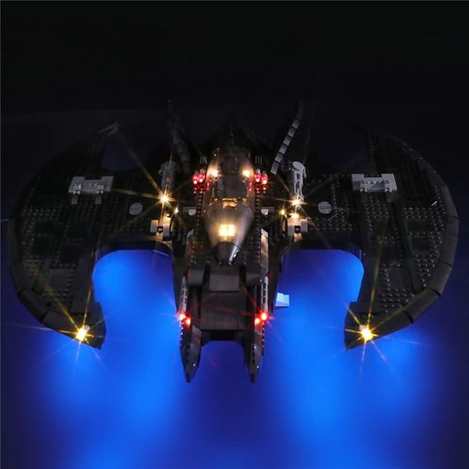 LED Light Kit Compatible with Lego 1989 Batwing - Lighting Set for 76161 Building Model (Model Set Not Included)