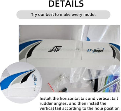 RC Plane Airplane Sky Surfer 1400mm 55inch Wingspan EPO FPV Glider Trainer RC Airplane PNP Version (Blue)