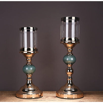 Candle Holder New Chinese Style Ceramic Candle Holder Home Table Decoration Romantic Candle Candles Dinner Props Decoration Candle Holder Wine Cabinet Candlestick (Size : B)