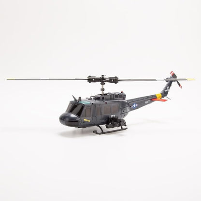 C032 UH-1 Huey Helicopter - Remote Control Helicopters for Adult 1/48 Sacle 2.4G 6CH Gyro Stabilized Aircraft with Altitude Hold &amp Optical Flow3D Stunt Drone