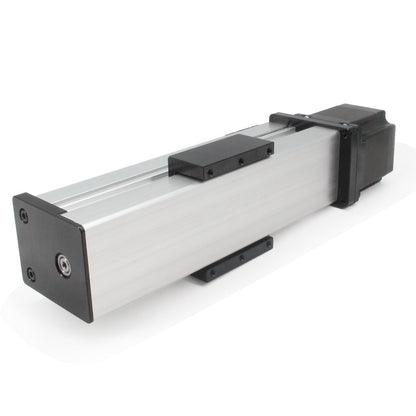 Zeberoxyz Fully Enclosed Linear Rail Guide Ballscrew SFU1605 with Square Linear Rails with NEMA23 Stepper Motor, 100mm Effective Stroke Length for CNC Router Parts (Size:100mm)