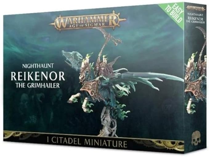 Games Workshop Warhammer AoS - Easy to Build: Nighthaunt Reikenor The Grimhailer Black