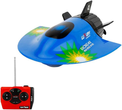 GoolRC Mini RC Submarine Boat Remote Control Waterproof Diving Toy (Blue)