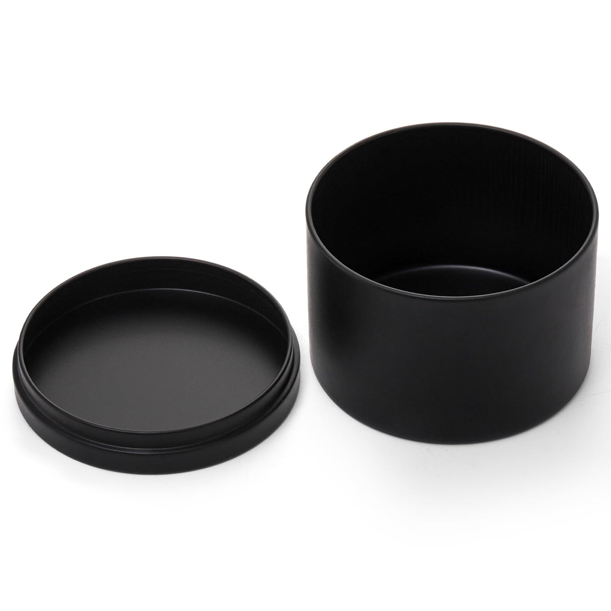 Coloch 24 Pack 8 Oz Candle Tins with Lid, Black Matte Candle Jars for Candle Making Bulk Candle Container Metal Candle Making Supplies for DIY Candles, Crafts, Holiday Gifts, 3x2.3 Inches