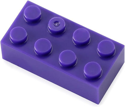 Feleph 2x4 Bricks Dark Purple 320 Pieces Parts Classic Building kit Creative Play Set Basic Blocks Toy Accessories Compatible with 3001 Major Brands