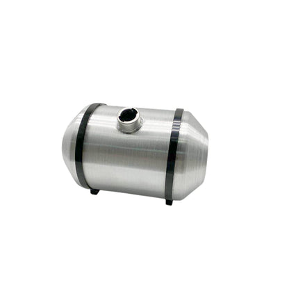 JSD 5 Gallons 10" x16" Aluminum Spun Round Gas Tank Center Fill 1/2" NPT Outlet for Trike Tractor Boat Jet ski