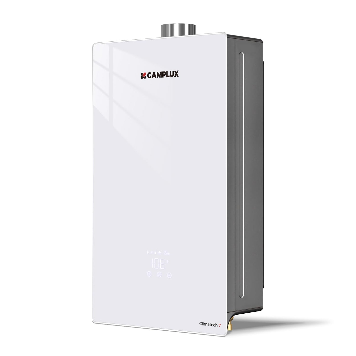CAMPLUX Climatech 7 170,000 BTU(Real Data) Tankless Water Heater Propane, 6.86 GPM Up to 7.6 GPM, CSA Certified Residential On-Demand Instant Tankless Hot Water Heater Propane Indoor, 4-6 Outlets