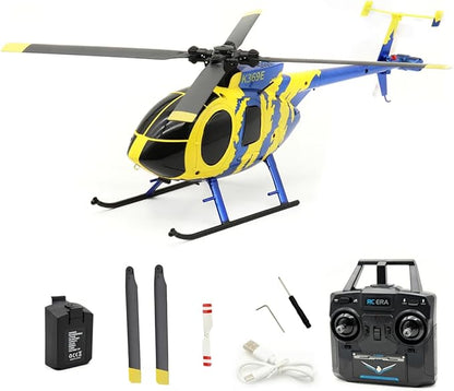 RC ERA C184 MD500 RC Helicopter 2.4G 6-Gyro 4CH Stabilized Helicopter Remote Control Aircraft with Optical Flow Sensor for Adults Enthusiasts