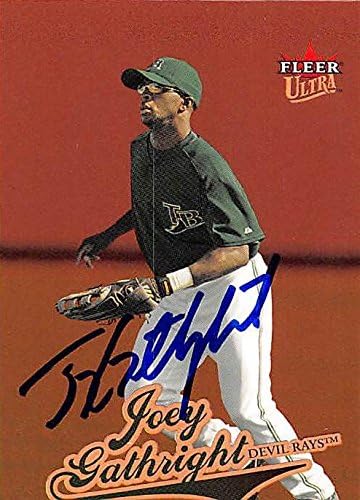 Sports Memorabilia Autograph Warehouse 247433 Joey Gathright Autographed Baseball Card - Tampa Rays 2004 Fleer Ultra - No. 374