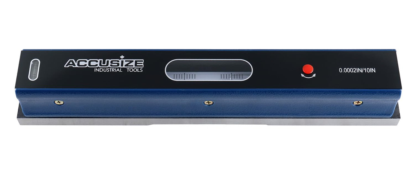 Accusize Industrial Tools 12 inch Master Precision Level in Fitted Box, Accuracy 0.0002'' /10'', S908-C687
