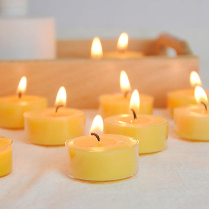 50 Candles +8 Glass Candle Holders