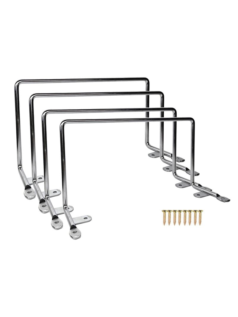 Benbuoo Chrome Mattress Slide Stopper Retainer Bar 4PCS, Thickened-chrome, Non-Slip, Spot Clean Only