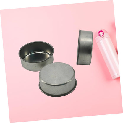 HEALSOPTHY 10pcs DIY Tealight Candle Tins Cans Elegant Iron Candlestick for Crafting Sample Holding