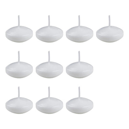 Unscented Floating Set of 10 – Versatile Wedding, Christmas, Spa Decor with Long-Lasting Burn Time Christmas Floating