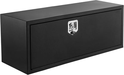 MOVECOM 36 Inch Truck Tool Box,Tool Chest Organizer w/Lock and Keys,T-Handle Lock Heavy Duty Steel Storage Tool Box, For Pickup, Truck Bed, RV, Trailer, Waterproof Box, Durable 36"x 18"x 18" Black