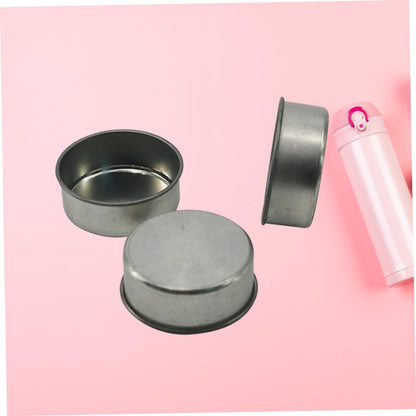 TEHAUX 10pcs DIY Iron Candlestick Tealight Tins Candle Making Jars Storage Tins for Cosmetics Elegant Practical